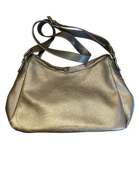 Metallic Metallic Brown Shoulder Bag by Paquetage